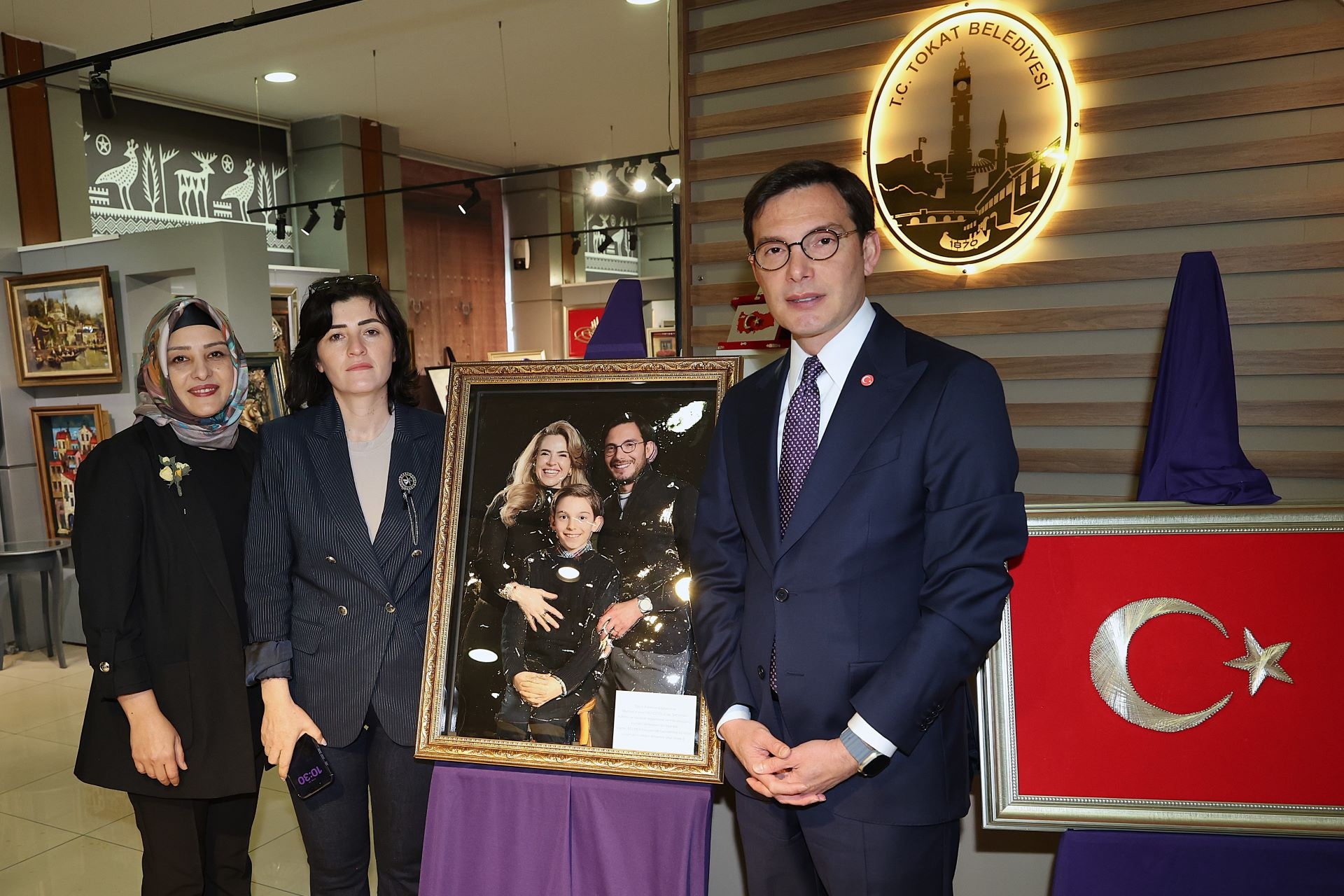 TOKAT BELEDİYESİ BELMEK FİLOGRAFİ VE RÖLYEF SERGİSİ AÇILDI