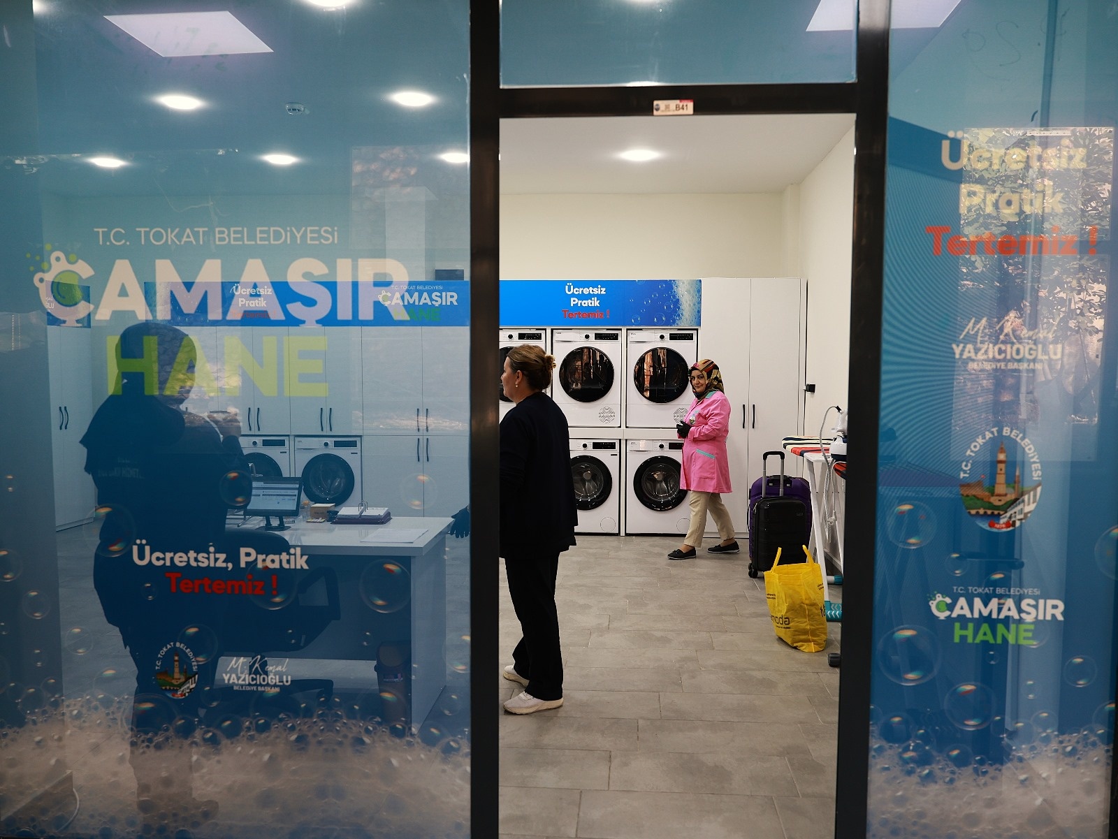 AYLIK 6 BİN KİŞİYE ÜCRETSİZ ÇAMAŞIRHANE HİZMETİ