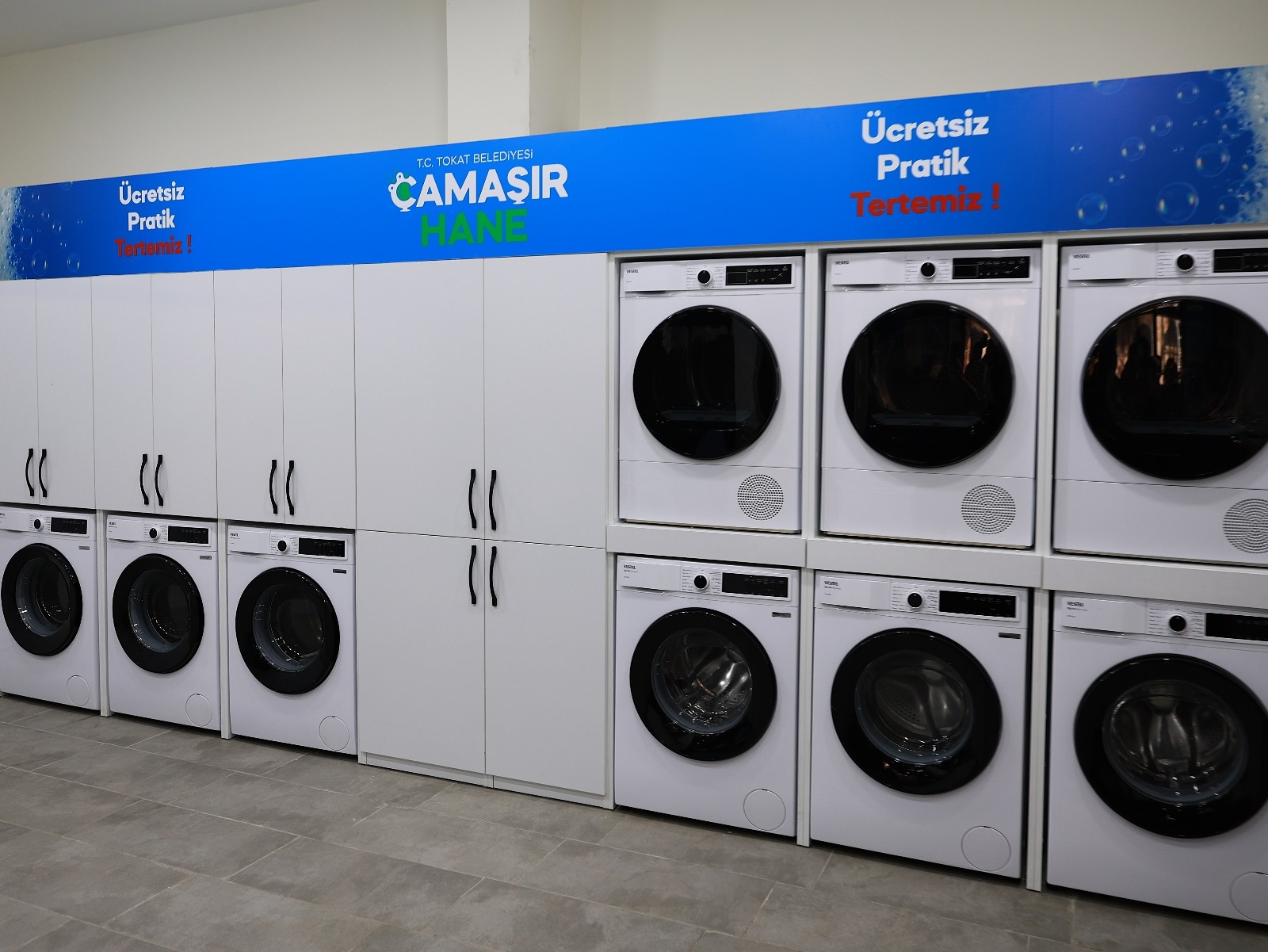 AYLIK 6 BİN KİŞİYE ÜCRETSİZ ÇAMAŞIRHANE HİZMETİ